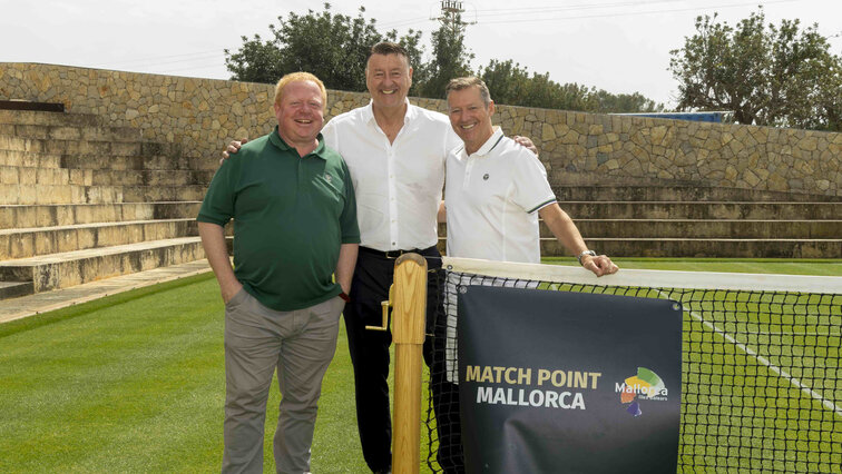 Mark Ferguson, Edwin Weindorfer und Wimbledon Head Coach Dan Bloxham