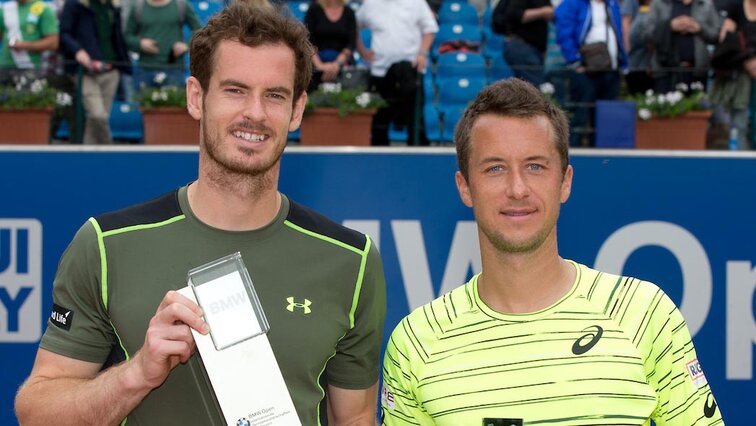 Andy Murray und Philipp Kohlschreiber 2015 in München