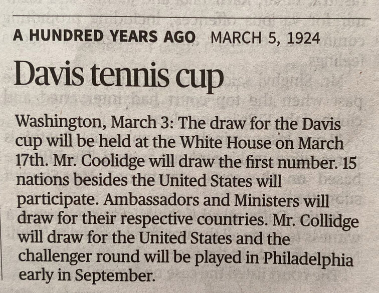 Damals hat der Davis Cup noch Schlagzeilen gemacht ...
