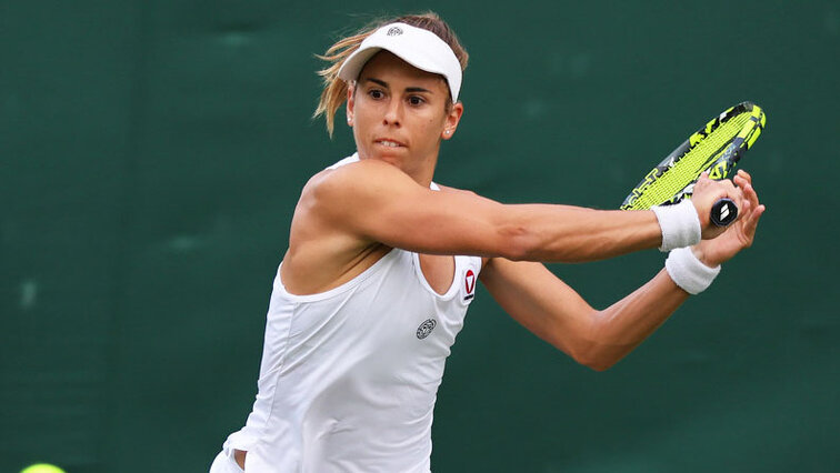 Julia Grabher am Mittwoch in Wimbledon