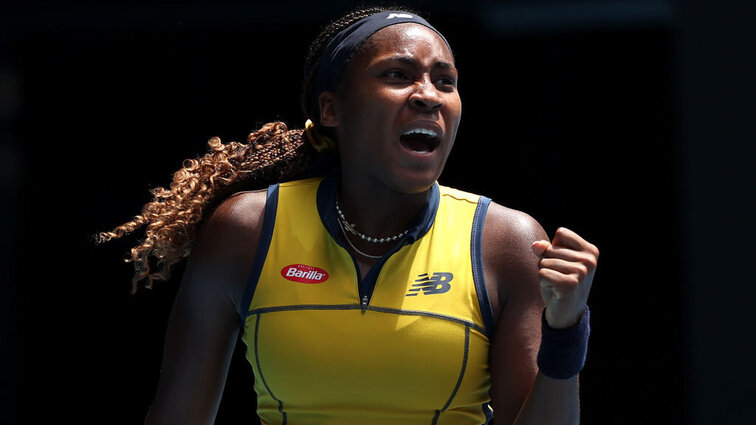 Mit einem Kraftakt schaffte Coco Gauff gegen Marta Kostyuk den Einzug ins Halbfinale. Mit einem Kraftakt schaffte Coco Gauff gegen Marta Kostyuk den Einzug ins Halbfinale.