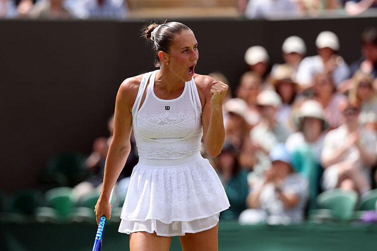 Marta Kostyuk weiß auch auf Rasen zu überzeugen Marta Kostyuk weiß auch auf Rasen zu überzeugen