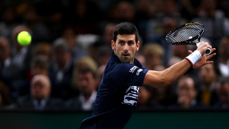 Novak Djokovic wird seinen Titel in Paris Bercy wohl nicht verteidigen können