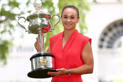 Ashleigh Barty durfte über den Heimsieg jubeln Ashleigh Barty durfte über den Heimsieg jubeln
