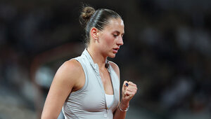Marta Kostyuk gewann in drei Sätzen