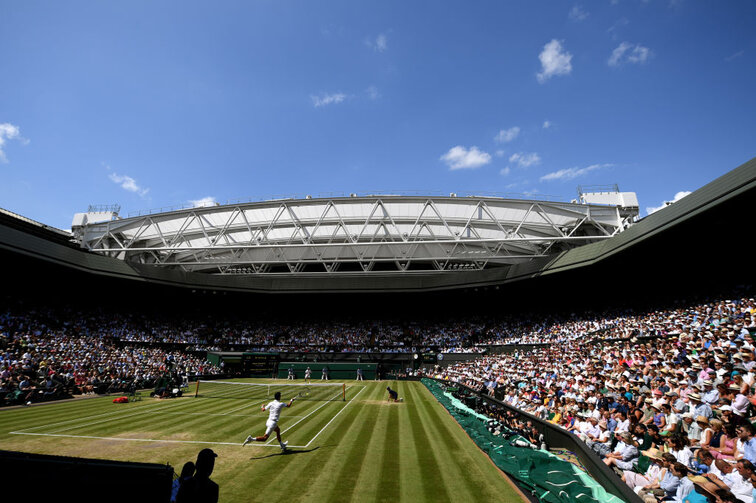 The time-honored Center Court at Wimbledon