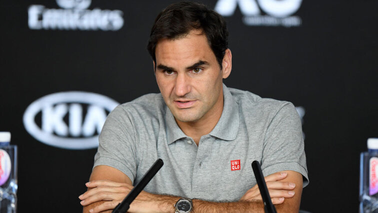 Roger Federer at the Australian Open 2020