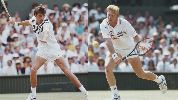 Michael Stich und Boris Becker sind sich in Wimbledon zwei Mal begegnet