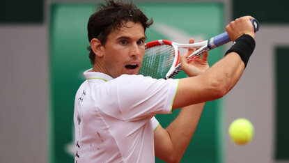 Dominic Thiem vor ein paar Wochen bei den French Open 2022 Dominic Thiem vor ein paar Wochen bei den French Open 2022