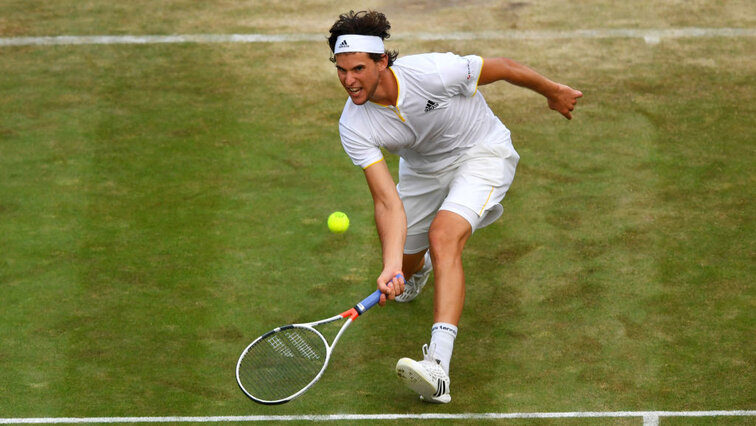 Dominic Thiem wird nicht nur in Wimbledon auf Rasen aufschlagen Dominic Thiem will not only hit grass in Wimbledon