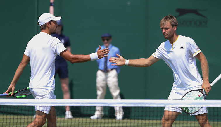 Andreas Mies und Kevin Krawietz Andreas Mies und Kevin Krawietz in Wimbledon