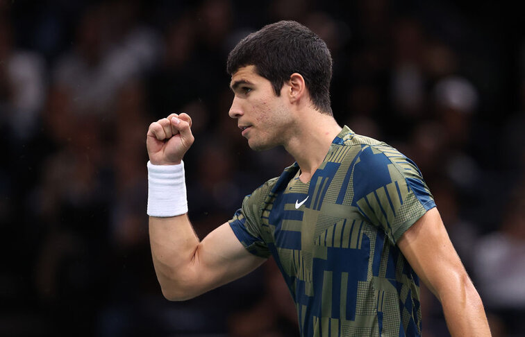 Carlos Alcaraz hatte im Achtelfinale gegen Grigor Dimitrov keinerlei Probleme