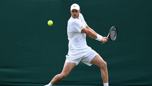 Yannick Hanfmann erwischte in Wimbledon ein hartes Erstrundenlos.