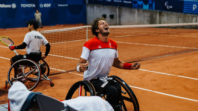 Mit seinem ersten Match-Erfolg bei den Paralympics erfüllte sich Nico Langmann einen langgehegten Traum. GEPA Pictures