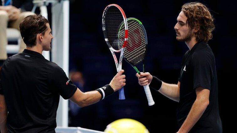 Dominic Thiem und Stefanos Tsitsipas treffen zum neunten Mal aufeinander Dominic Thiem und Stefanos Tsitsipas treffen zum neunten Mal aufeinander
