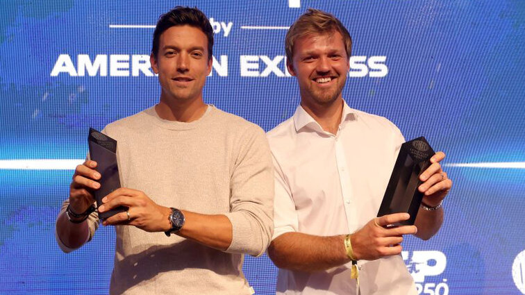 Andreas Mies and Kevin Kraweietz on Monday evening at the Playsers' Party in Munich