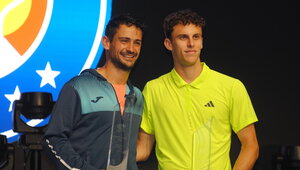 Mariano Navone und Juan Manuel Cerundolo bei der Siegerehrung in Braunschweig
