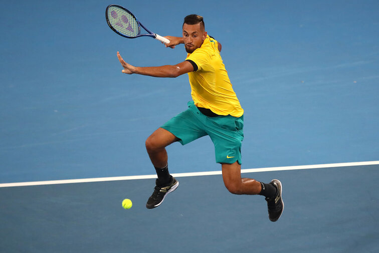 Nick Kyrgios at the ATP Cup