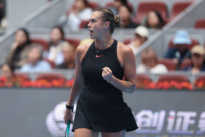 Aryna Sabalenka surft auf der Erfolgswelle Aryna Sabalenka surft auf der Erfolgswelle