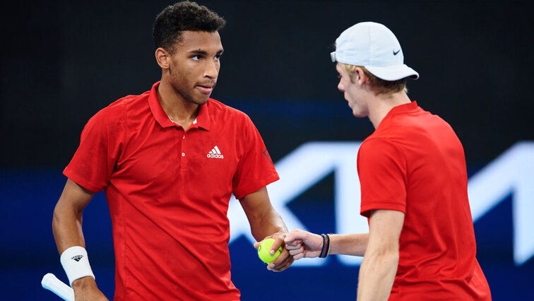 Félix Auger-Aliassime und Denis Shapovalov stehen im Endspiel des ATP Cups 2022