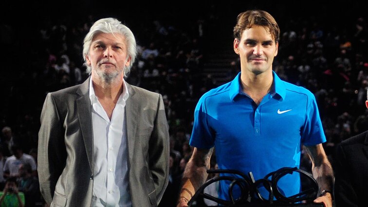 Jean-Francois Caujolle hat auch Roger Federer etwas ins Stammbuch geschrieben