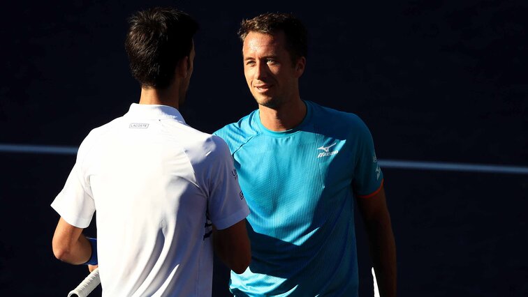 Djokovic and Kohlschreiber in Indian Wells a few weeks ago