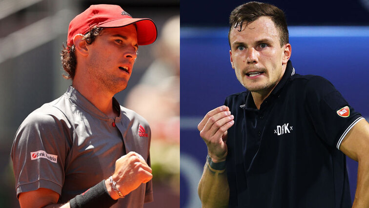 Dominic Thiem opens on the Campo Centrale against Marton Fucsovics