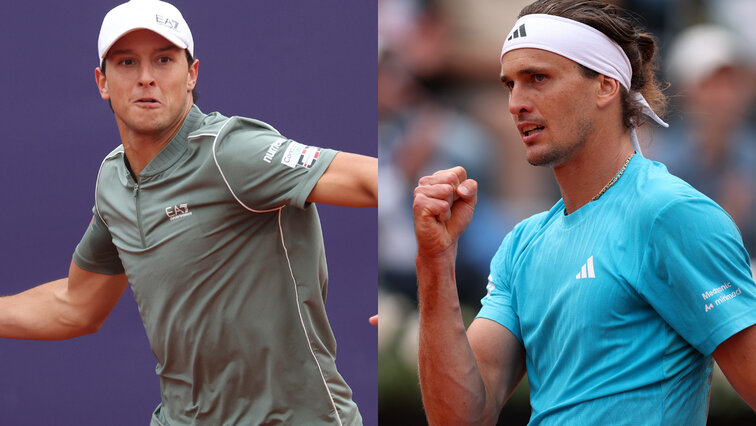 Alexander Zverev trifft in Rom auf Luciano Darderi.