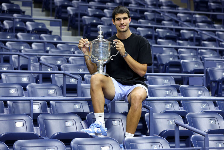 Carlos Alcaraz gewann im Vorjahr die US Open