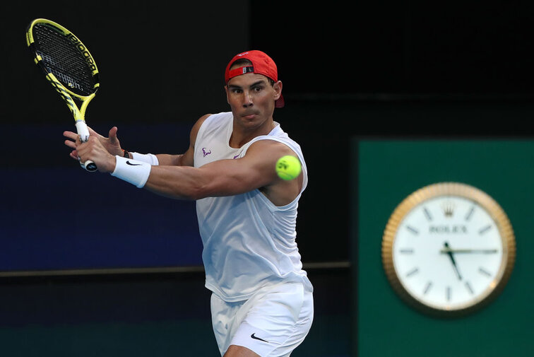 Rafael Nadal at the ATP Cup in Perth
