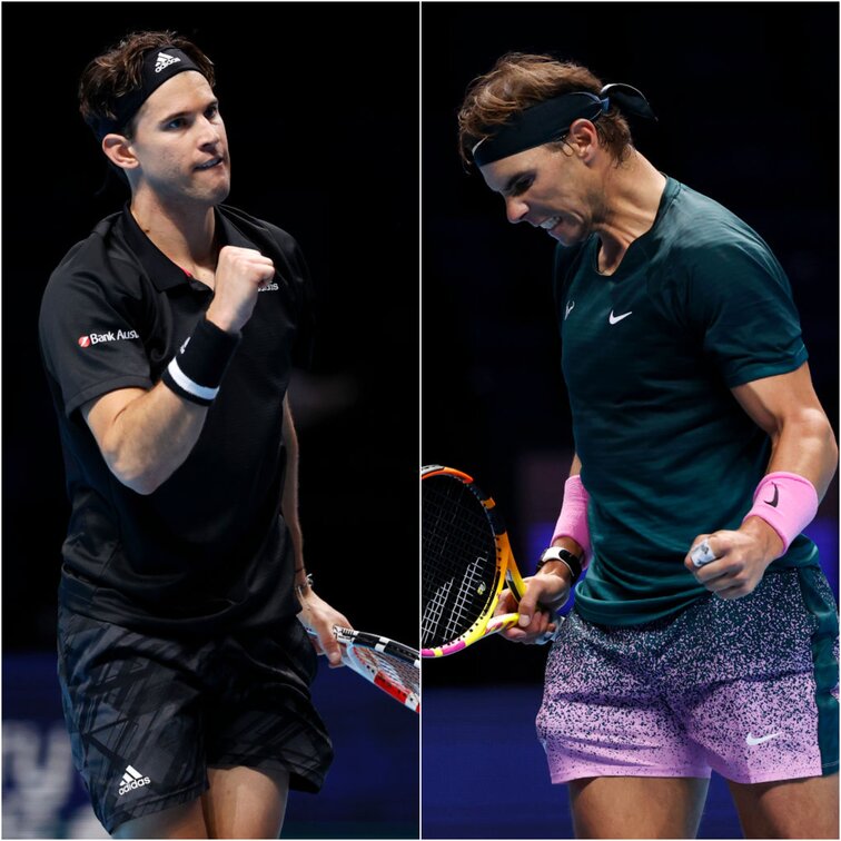 Dominic Thiem und Rafael Nadal gewannen ihr jeweils erstes Match bei den ATP Finals