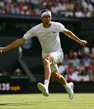 Alexander Zverev und der Rasen hatten nicht immer nur gute Momente.