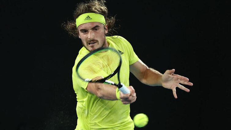 Stefanos Tsitsipas am Mittwoch in Melbourne