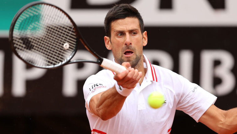 Novak Djokovic hat es am Donnerstag eilig gehabt Novak Djokovic was in a hurry on Thursday