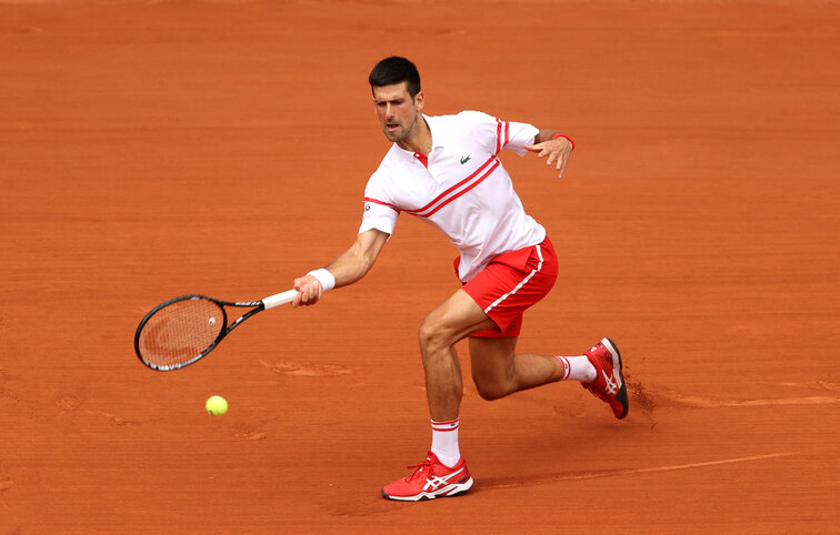 Novak Djokovic steht bei den French Open im Viertelfinale Novak Djokovic is in the quarterfinals of the French Open