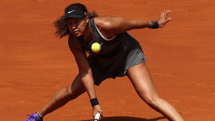 Naomi Osaka had to stretch against Misaki Doi