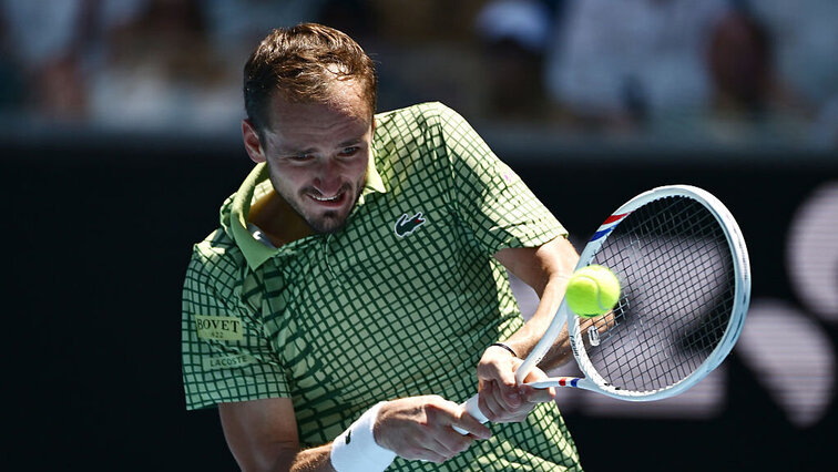 Daniil Medvedev kämpfte sich gegen Quentin Halys in die dritte Runde.