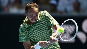 Daniil Medvedev kämpfte sich gegen Quentin Halys in die dritte Runde.