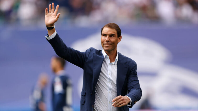 Nach seiner Karriere als Tennisprofi verbleibt Rafael Nadal mehr Zeit für Besuche seines favorisierten Fußballklubs Real Madrid. Getty Images