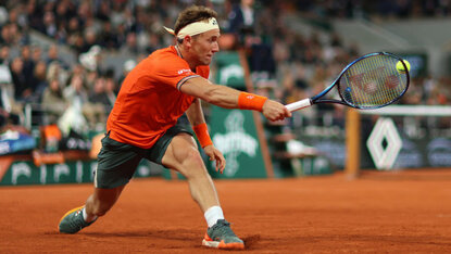 Casper Ruud durfte am Dienstag unter dem Dach des Chatrier spielen