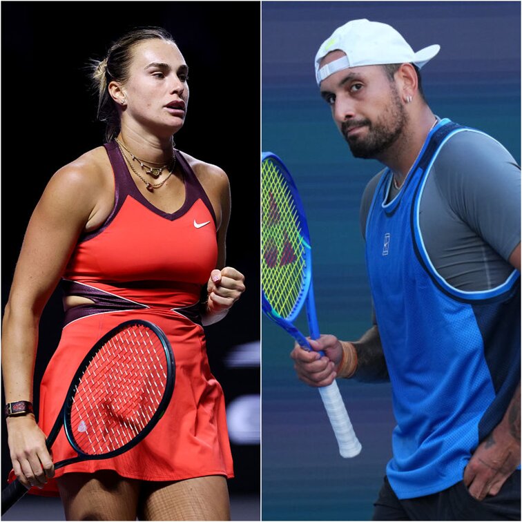 Aryna Sabalenka und Nick Kyrgios treffen Ende Dezember aufeinander Aryna Sabalenka und Nick Kyrgios treffen Ende Dezember aufeinander