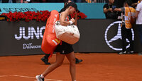 Iga Swiatek musste in Madrid aufgeben