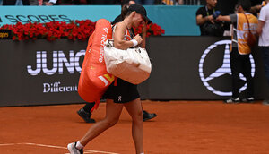 Iga Swiatek musste in Madrid aufgeben