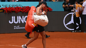 Iga Swiatek musste in Madrid aufgeben