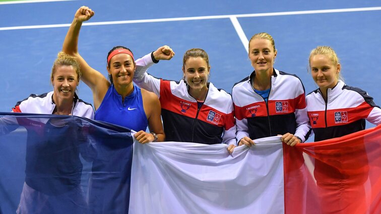 Caroline Garcia hat das französische Team in das Fed-Cup-Halbfinale geführt