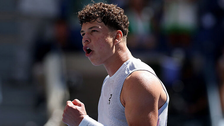 Ben Shelton hatte in seinem Auftaktmatch in New York City keine Probleme Ben Shelton hatte in seinem Auftaktmatch in New York City keine Probleme