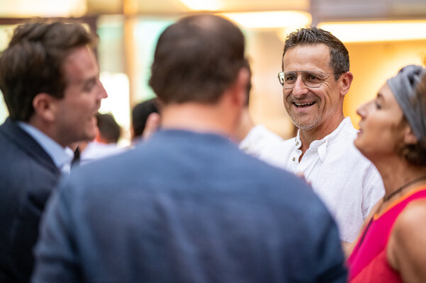 Tournament Director Alex Antonitsch and his wife Karin in conversation