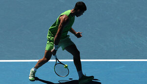 Carlos Alcaraz griff gegen Corentin Moutet auch in die Trickkiste