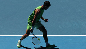 Carlos Alcaraz griff gegen Corentin Moutet auch in die Trickkiste