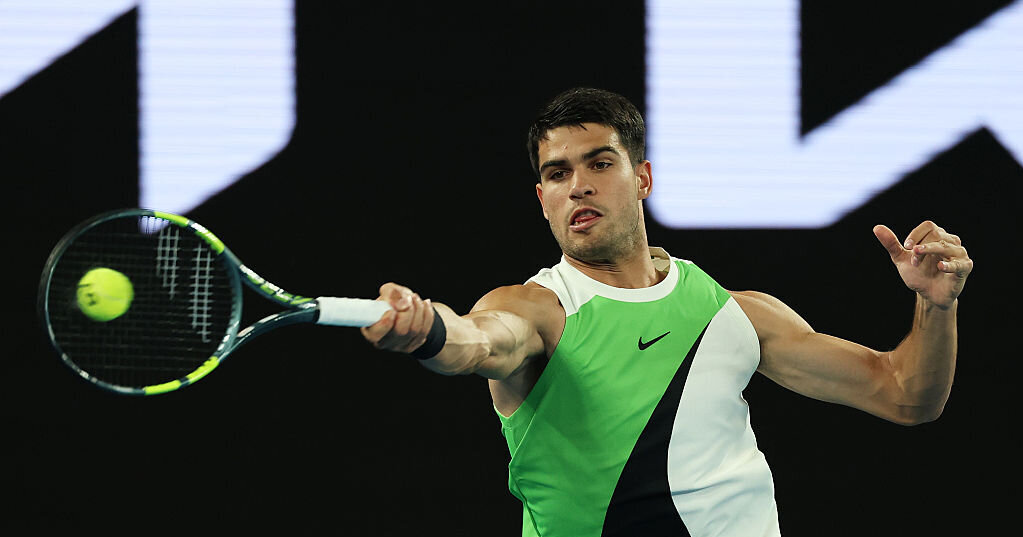 Australian Open: Carlos Alcaraz wins battle against Yannick Hanfmann in ...